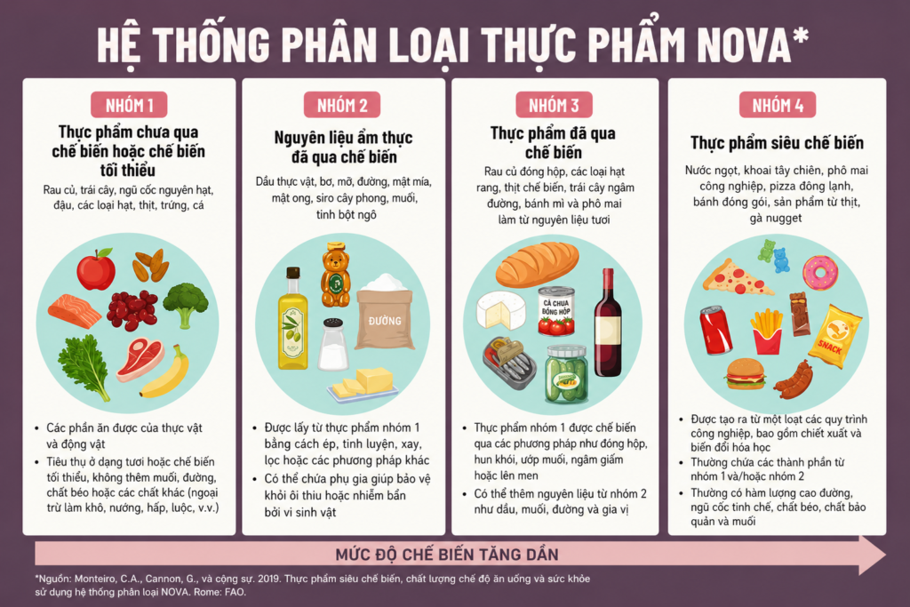 bảng phân loại thực phẩm chế biến của nova bảng phân loại thực phẩm chế biến của nova
