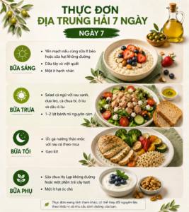 thực đơn chế độ ăn địa trung hải chủ nhật