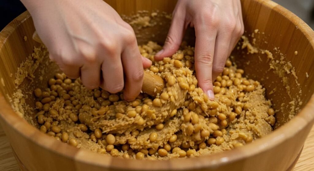 Enzyme của koji biến tinh bột thành đường, protein thành amino acid