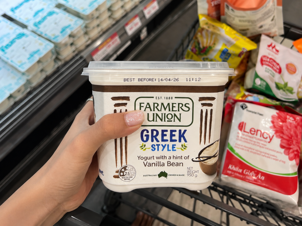 Farmers Union Greek yogurt nhập khẩu phổ biến từ Australia
