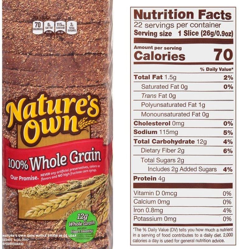 Nhãn “100% whole wheat” là tín hiệu đáng chú ý khi chọn bánh mì. Nhãn “100% whole wheat” là tín hiệu đáng chú ý khi chọn bánh mì.