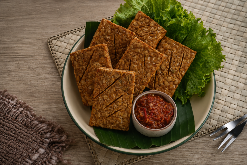 Tempeh chiên giòn, đậm đà hương vị Indonesia Tempeh chiên giòn, đậm đà hương vị Indonesia