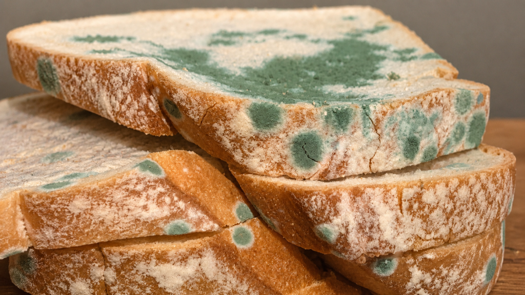 bánh mì bị mốc